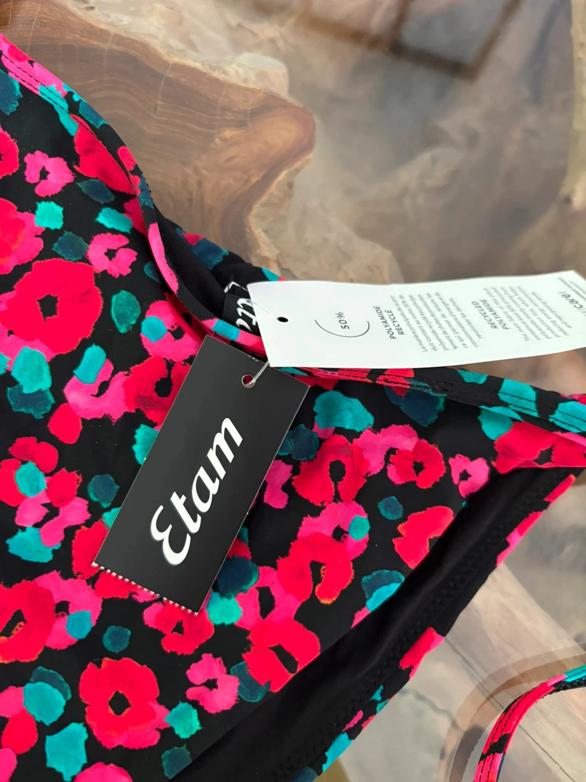 Biquíni de baixo Etam preto flores brasileiro 44 – photo 3